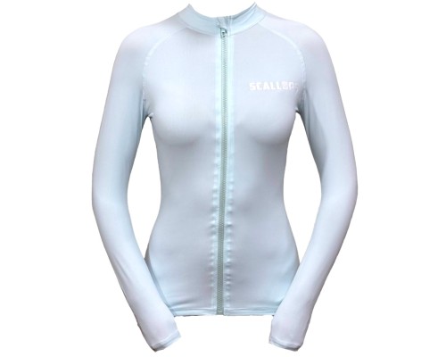 Рашгард женский SCALLOPS PROSKIN ZIP W`S бирюзовый